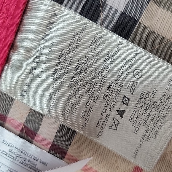 Burberry quilted field jacket medium pink/redish - Picture 7 of 12